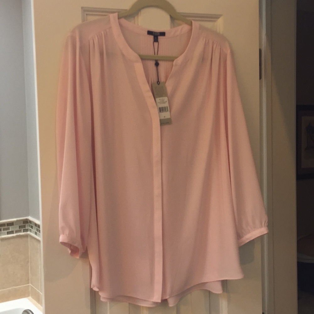 NYDJ pintuck blouse